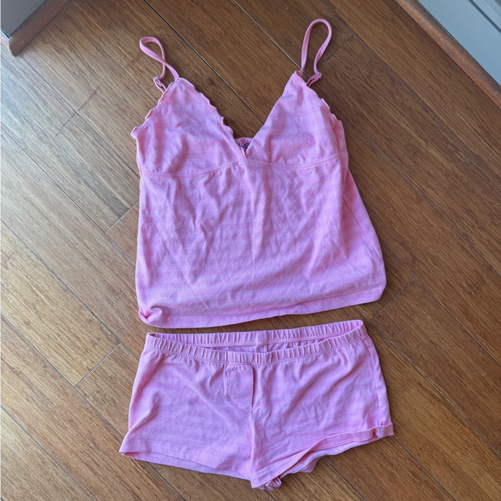 Brandy Melville Light Pink Pajama Set